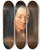 Triptych art skateboard deck of Christian Seybold An Old Woman by Christian Seybold (1695-1768)