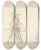 Triptych art skateboard deck of Christoffer Wilhelm Eckersberg Det Russiske Linjeskib Asow Og En Fregat Til Ankers by Christoffer Wilhelm Eckersberg (1783-1853)