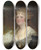Triptych art skateboard deck of Gilbert Stuart Sarah Shippen Lea Mrs Thomas Lea by Gilbert Stuart (1755-1828)