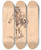 Triptych art skateboard deck of Wilhelm Marstrand Dalkarl Gr Mod Bden Til Kirkefrden by Wilhelm Marstrand (1810-1873)