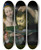 Triptych art skateboard deck of Andrea Solario Salome With The Head Of Saint John The Baptist by Andrea Solario (1460-1524)