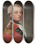 Triptych art skateboard deck of George Romney Portrait Of Sir Michael Le Fleming 4Th Baronet by George Romney (1734-1802)