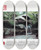 Triptych art skateboard deck of Us Information Agency Photos Et Dessins Realises Par Noureddine Komiha Et Najib Sebti by U S Information Agency (1953-1999)