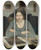 Triptych art skateboard deck of Konrad Krzyanowski Portrait Of Julia Paszkiewicz by Konrad Krzyzanowski (1872-1922)