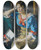 Triptych art skateboard deck of Anton Faistauer Sitzende Dame In Blauer Bluse by Anton Faistauer (1887-1930)