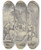 Triptych art skateboard deck of Johann Jakob Von Sandrart Abraham Bewirtet Die Engel by Johann Jakob Von Sandrart (1655-1698)