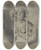Triptych art skateboard deck of Jeanbaptiste Carpeaux Study Related To Why Born Enslaved by Jean-Baptiste Carpeaux (1827-1875)