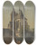 Triptych art skateboard deck of Johann Friedrich Hoff St Ursula In Oberursel_2 by Johann Friedrich Hoff (1832-1913)
