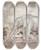 Triptych art skateboard deck of Arthur Rackham The Lion Jupiter And The Elephant by Arthur Rackham (1867-1939)