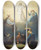 Triptych art skateboard deck of Johann Georg Trautmann The Transfiguration_1 by Johann Georg Trautmann (1713-1769)