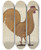 Triptych art skateboard deck of George File Weather Vane by George File