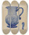 Triptych art skateboard deck of John Tarantino Pitcher_8 by John Tarantino (1935)
