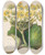 Triptych art skateboard deck of Sarah Featon Korikori by Sarah Featon (1848-1927)