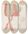 Triptych art skateboard deck of Catherine Fowler Childs Bonnet by Catherine Fowler