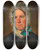Triptych art skateboard deck of Friedrich Von Amerling Josepha Kaltenthaler Mit Spitzenhubchen Mutter Der 1 Frau Des Knstlers by Friedrich Von Amerling (1803-1887)