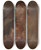 Triptych art skateboard deck of Jacquesmile Blanche Ttes Denfants by Jacques-mile Blanche (1861-1942)