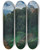 Triptych art skateboard deck of Wilhelm Trbner Schlosspark Lichtenberg Mit Bank Odenwald by Wilhelm Trubner (1851-1917)