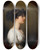 Triptych art skateboard deck of Sir Thomas Lawrence The Honorable Caroline Upton by Sir Thomas Lawrence (1769-1830)