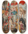 Triptych art skateboard deck of Follower Of Peter Paul Rubens The Virgin And Child Adored By Saints by Follower Of Peter Paul Rubens (1577-1640)