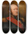 Triptych art skateboard deck of Ary Scheffer Comte Drouet Derlon by Ary Scheffer (1795-1858)