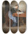 Triptych art skateboard deck of Adolf Hlzel Der Liebesbrief by Adolf Holzel (1853-1934)