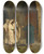 Triptych art skateboard deck of Jeanlon Grme Old Jew With Three Arabs by Jean-Lon Grme (1824-1904)