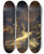 Triptych art skateboard deck of Jan Weenix A Monkey And A Dog With Dead Game And Fruit by Jan Weenix (1641-1719)