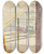 Triptych art skateboard deck of Frederick Porter Sketchbook Of Fred J Porter 9 by Frederick Porter (1883-1944)