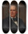 Triptych art skateboard deck of William R Freeman Portrait Of Jacob Cox by William R Freeman (1820-1906)