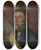 Triptych art skateboard deck of Jacob Munch Portrait Of Cabinet Minister Nicolay Johan Lohmann Krog by Jacob Munch (1776-1839)
