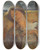 Triptych art skateboard deck of Albert Besnard Womans Head by Albert Besnard (1849-1934)