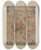 Triptych art skateboard deck of Ernest Capaldo Printed Cotton_1 by Ernest Capaldo