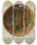Triptych art skateboard deck of William L Antrim Pa German Pie Plate_1 by William L Antrim