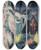 Triptych art skateboard deck of Alfred Henry Maurer Still Life With Pitcher And Fruit by Alfred Henry Maurer (1868-1932)