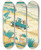 Triptych art skateboard deck of Clifford Webb A Jungle Picnic Pl05 by Clifford Webb (1894-1972)