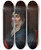 Triptych art skateboard deck of Franoisjoseph Navez Portrait Of A Woman Traditionally Identified As Henriette Lousbergs 17961827 by Francois Joseph Navez (1787-1869)