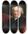 Triptych art skateboard deck of Gilbert Stuart John Adams_2 by Gilbert Stuart (1755-1828)