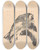 Triptych art skateboard deck of Theo Van Hoytema Dood Puttertje by Theo Van Hoytema (1863-1917)