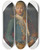 Triptych art skateboard deck of Vittore Ghislandi Portrait Of A Young Man In A Green Tunic by Vittore Ghislandi (1655-1743)