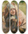 Triptych art skateboard deck of Konstantin Egorovich Makovsky Portrait Of A Peasant Woman Study For Minin Appealing To People Of Nizhnii Novgorod 18941896 by Konstantin Egorovich Makovsky (1839-1915)