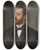 Triptych art skateboard deck of Wilhelm Trbner Portrait Of A Man by Wilhelm Trubner (1851-1917)