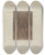 Triptych art skateboard deck of Geoffrey Holt Pierced Metal Screen Inside Confessional by Geoffrey Holt (20-)