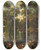 Triptych art skateboard deck of Jurriaan Andriessen Arcadisch Landschap Met Musicerende En Dansende Herders by Jurriaan Andriessen (1742-1819)
