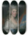 Triptych art skateboard deck of Gilbert Stuart Mrs Joseph Anthony Jr Henrietta Hillegas by Gilbert Stuart (1755-1828)