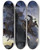 Triptych art skateboard deck of Albert Welti Riders In The Mist by Albert Welti (1862-1912)