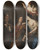 Triptych art skateboard deck of David Klcker Ehrenstrahl Selfportrait With Allegories by David Klocker Ehrenstrahl (1628-1698)