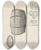 Triptych art skateboard deck of American 20Th Century Oval Water Cask by American 20Th Century