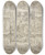 Triptych art skateboard deck of Arnold Houbraken Die Geschichte Von Pyramus Und Thisbe by Arnold Houbraken (1660-1719)