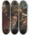 Triptych art skateboard deck of Ludovico Mazzolino The Lamentation_1 by Ludovico Mazzolino (1480-1528)