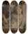 Triptych art skateboard deck of Xavier Mellery The Artists Daughter by Xavier Mellery (1845-1921)